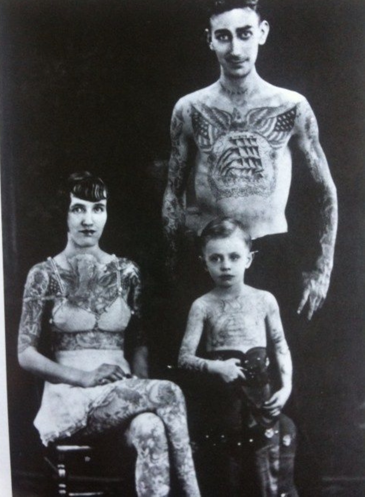 tattooed circus family